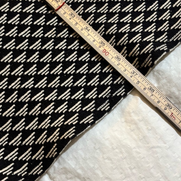 Zara Black and White Geometric Midi Dress Large - Picture 7 of 7